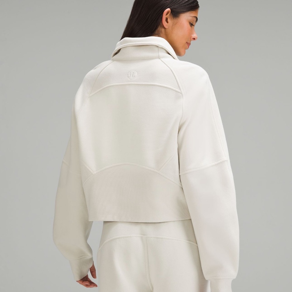 Lululemon oversized funnel neck scuba bone XL/XXL EUC